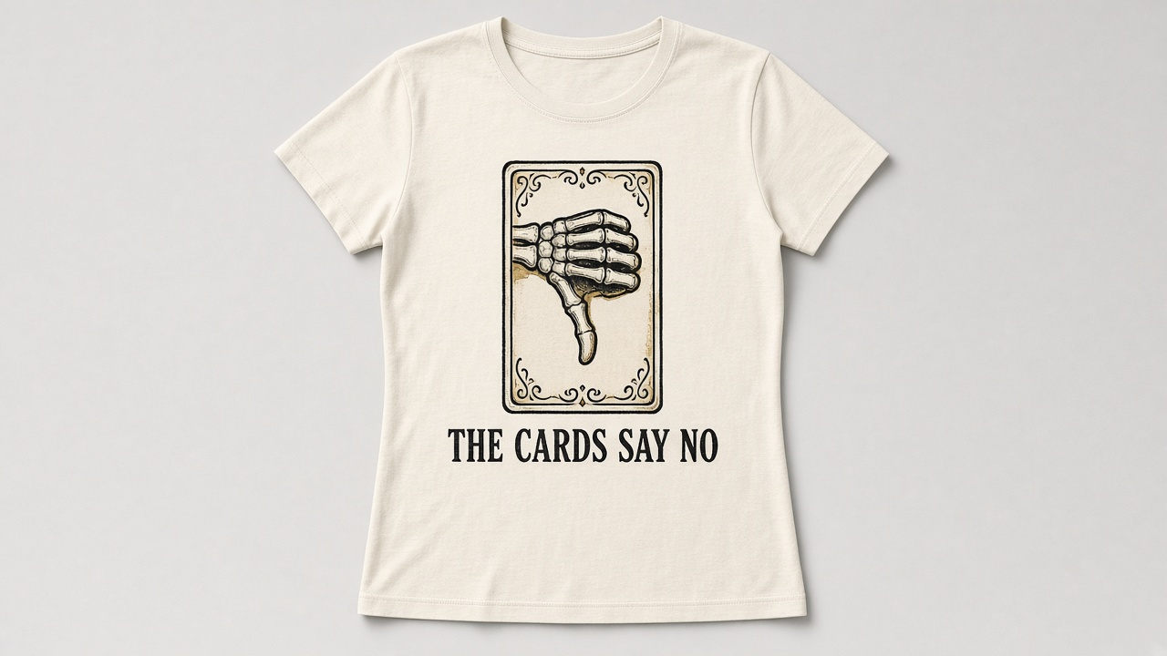 The Cards Say No women's tee